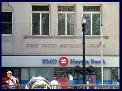 Daley Plaza 21 - Chicago Temple, and a bank